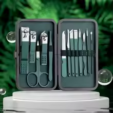 LuxNails™ – Kit Profissional de Manicure & Pedicure Portátil em Aço Inoxidável