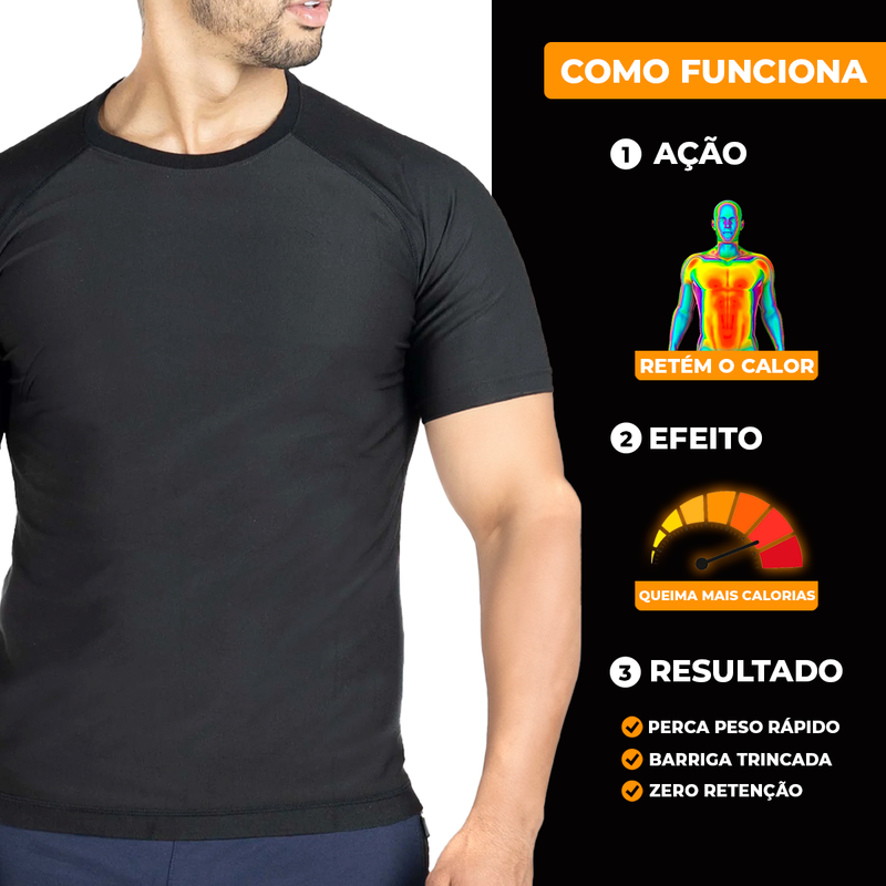 Camiseta Masculina Efeito Sauna