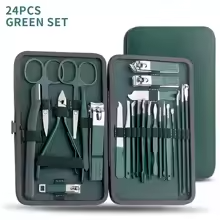LuxNails™ – Kit Profissional de Manicure & Pedicure Portátil em Aço Inoxidável